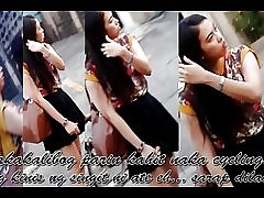 白い自転車に黄色の房総女の子